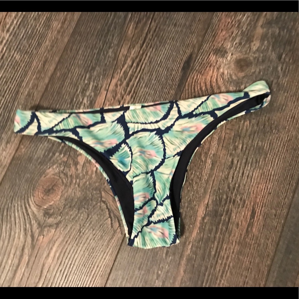 Palm Design Bathing Suit Bottoms